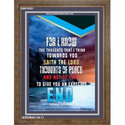 AN EXPECTED END   Inspirational Wall Art Wooden Frame   (GWF4551)   