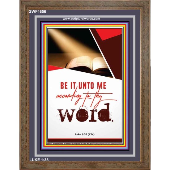 ACCORDING TO THY WORD   Bible Verses Wall Art   (GWF4656)   