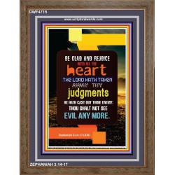 WITH ALL THE HEART   Scripture Art Prints   (GWF4715)   "33x45"