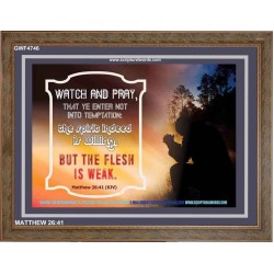 WATCH AND PRAY   Scripture Art Prints Framed   (GWF4746)   "45x33"