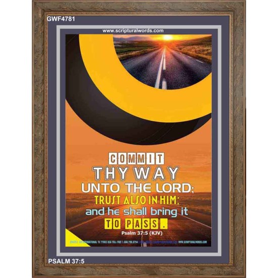 TRUST ALSO IN HIM   Inspirational Bible Verses Framed   (GWF4781)   