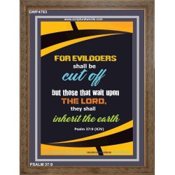 WAIT UPON THE LORD   Inspirational Bible Verse Frame   (GWF4783)   "33x45"