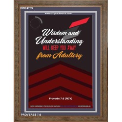WISDOM AND UNDERSTANDING   Bible Verses Framed for Home   (GWF4789)   