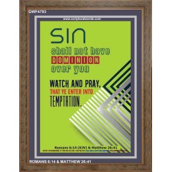 WATCH AND PRAY   Printable Bible Verses to Framed   (GWF4793)   "33x45"