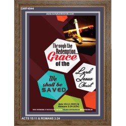 WE SHALL BE SAVED   Inspiration Wall Art Frame   (GWF4944)   "33x45"