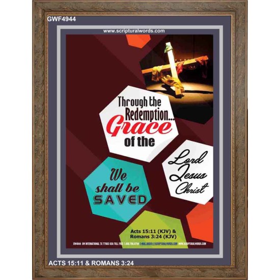 WE SHALL BE SAVED   Inspiration Wall Art Frame   (GWF4944)   