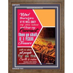 BE A PECULIAR TREASURE   Large Frame Scripture Wall Art   (GWF4978)   "33x45"