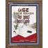 USE YOUR HANDS FOR GOOD HARD WORK   Bible Verse Wall Art Frame   (GWF5059)   "33x45"