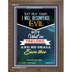 WAIT ON THE LORD   Bible Verses Frame Online   (GWF5177)   "33x45"