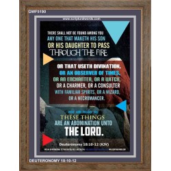 ABOMINATION UNTO THE LORD   Scriptures Wall Art   (GWF5190)   "33x45"