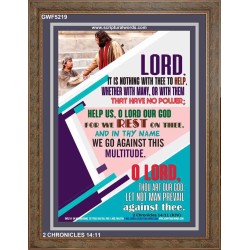 WE REST ON THEE   Frame Bible Verse   (GWF5219)   "33x45"