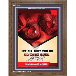WITH LOVE   Bible Verse Wall Art Frame   (GWF5245)   