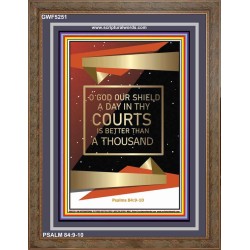 A DAY IN THY COURTS    Bible Scriptures on Forgiveness Frame   (GWF5251)   "33x45"