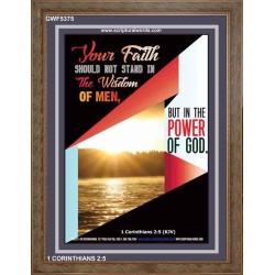 YOUR FAITH   Custom Framed Bible Verse   (GWF5375)   "33x45"