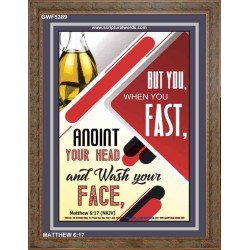 WHEN YOU FAST   Printable Bible Verses to Frame   (GWF5389)   "33x45"