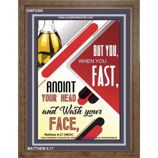 WHEN YOU FAST   Printable Bible Verses to Frame   (GWF5389)   