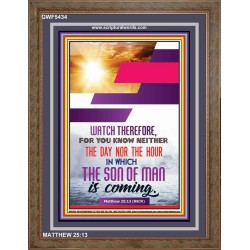 WATCH THEREFORE   Christian Framed Wall Art   (GWF5434)   "33x45"