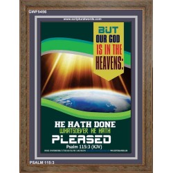 WHATSOEVER HE HATH PLEASED   Frame Bible Verse   (GWF5456)   "33x45"