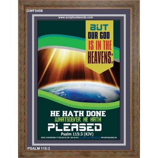 WHATSOEVER HE HATH PLEASED   Frame Bible Verse   (GWF5456)   