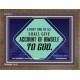 ACCOUNTABILITY   Christian Artwork Acrylic Glass Frame   (GWF5512)   