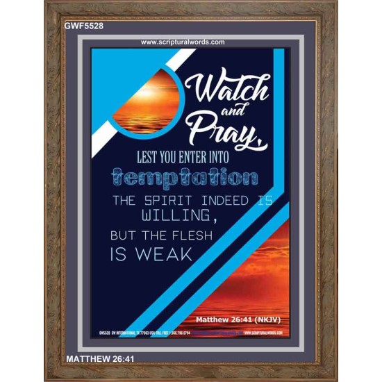 WATCH AND PRAY   Contemporary Christian Poster   (GWF5528)   