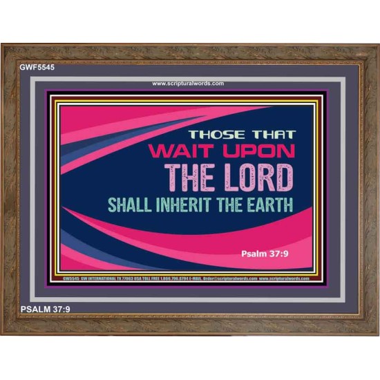 WAIT UPON THE LORD   Business Motivation Art   (GWF5545)   