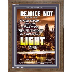 A LIGHT   Scripture Art Acrylic Glass Frame   (GWF6385)   "33x45"