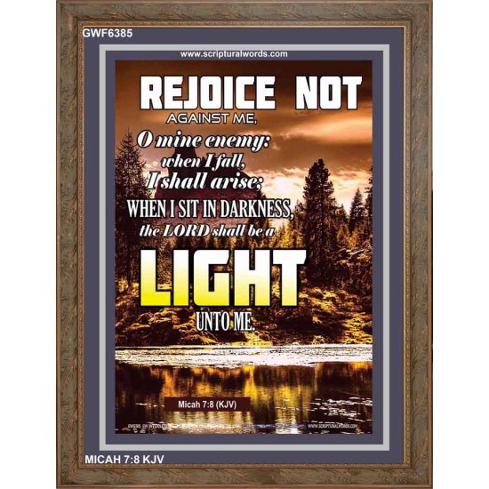 A LIGHT   Scripture Art Acrylic Glass Frame   (GWF6385)   