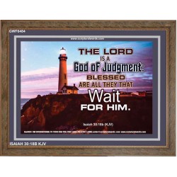 A GOD OF JUDGEMENT   Framed Bible Verse   (GWF6484)   