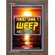 WEEP NO MORE   Framed Bible Verse   (GWF6485)   