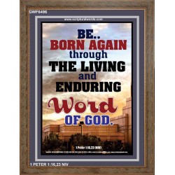 BE BORN AGAIN   Bible Verses Poster   (GWF6496)   "33x45"