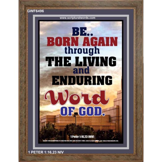 BE BORN AGAIN   Bible Verses Poster   (GWF6496)   