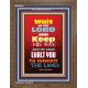 WAIT ON THE LORD   Bible Verses Wall Art Acrylic Glass Frame   (GWF6535)   