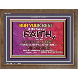 WIN ETERNAL LIFE   Inspiration office art and wall dcor   (GWF6602)   "45x33"