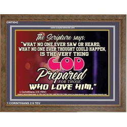 WHAT GOD HAS PREPARED FOR US   Wall Dcor   (GWF6642)   "45x33"