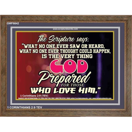 WHAT GOD HAS PREPARED FOR US   Wall Dcor   (GWF6642)   