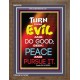 TURN FROM EVIL   Scripture Art   (GWF6785)   