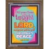 YOUR CHILDREN SHALL BE TAUGHT BY THE LORD   Modern Christian Wall Dcor   (GWF6841)   "33x45"