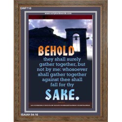WHOSOEVER SHALL GATHER THEE    Large Framed Scriptural Wall Art   (GWF710)   