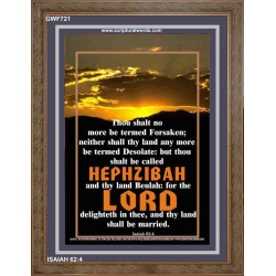 YOU SHALL NO MORE BE FORSAKEN   Bible Verses Frame for Home Online   (GWF721)   