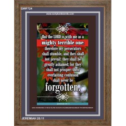 A MIGHTY TERRIBLE ONE   Bible Verse Frame for Home Online   (GWF724)   