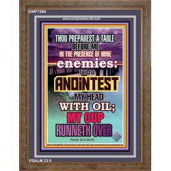 ANOINT MY HEAD WITH OIL   Framed Scripture Dcor   (GWF7269)   