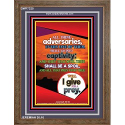 ALL THINE ADVERSARIES   Bible Verses to Encourage  frame   (GWF7325)   