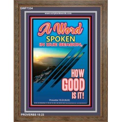 A WORD IN DUE SEASON   Contemporary Christian Poster   (GWF7334)   