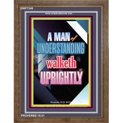 A MAN OF UNDERSTANDING   Scriptural Portrait Acrylic Glass Frame   (GWF7349)   "33x45"