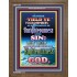 UNRIGHTEOUSNESS   Contemporary Christian Paintings Acrylic Glass frame   (GWF7369)   "33x45"