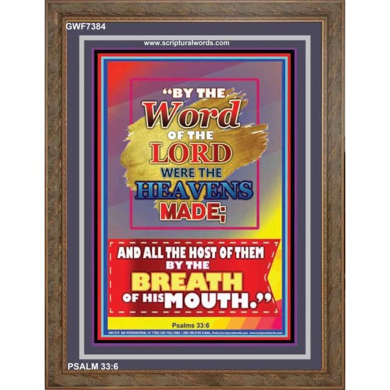 WORD OF THE LORD   Framed Hallway Wall Decoration   (GWF7384)   