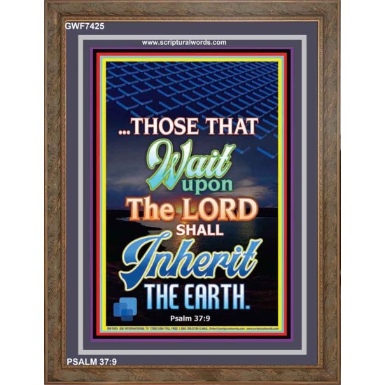 WAIT UPON THE LORD   Bible Verses Frame for Home   (GWF7425)   