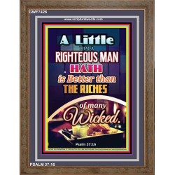 A RIGHTEOUS MAN   Bible Verses Framed for Home   (GWF7426)   
