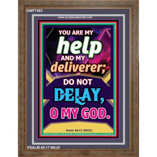 YOU ARE MY HELP   Frame Scriptures Dcor   (GWF7463)   